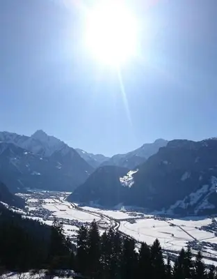 Naturlandschaft in der Nähe des Chalets