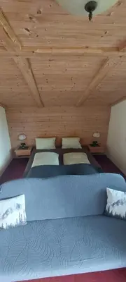 Ein Bett oder Betten in einem Zimmer der Unterkunft Maurerhof Itter