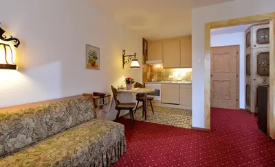 Ein Sitzbereich in der Unterkunft Alpenappartement Europa