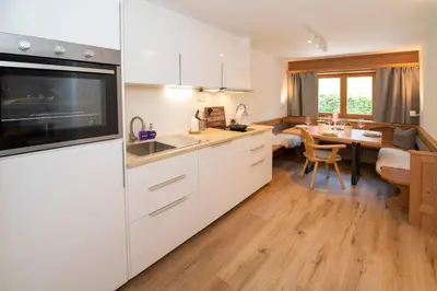 Küche/Küchenzeile in der Unterkunft Fürstenhäusl Alpbach - GREEN Apartments & Studio
