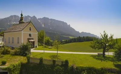 Naturlandschaft in der Nähe des Bauernhofs