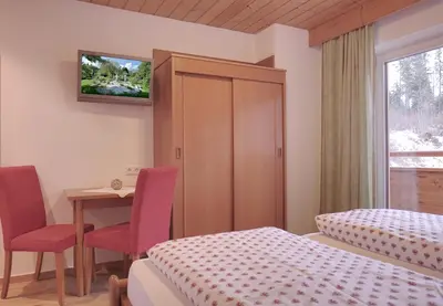 Ein Bett oder Betten in einem Zimmer der Unterkunft Pension Aloisia