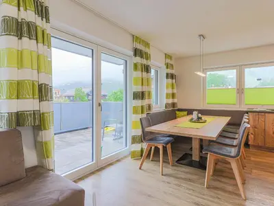 Ein Sitzbereich in der Unterkunft Apartment in Brixen near Ski Welt