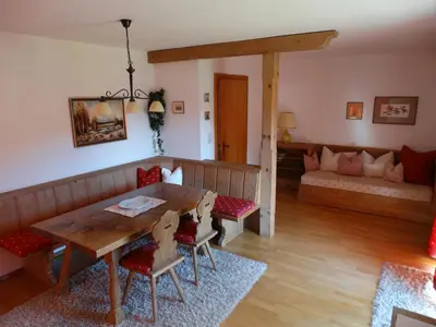 Ein Sitzbereich in der Unterkunft Landhaus Sommerau