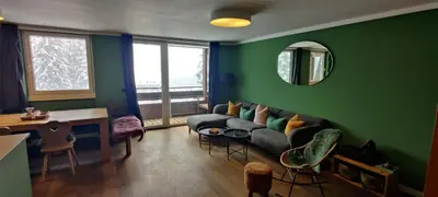 Ein Sitzbereich in der Unterkunft Haus Wiesberger Apartment TOP25 Südseite