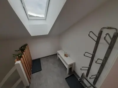Ein Bett oder Betten in einem Zimmer der Unterkunft Haus Putzas Appartment