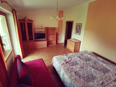 Ein Bett oder Betten in einem Zimmer der Unterkunft Ferienwohnung Grabner