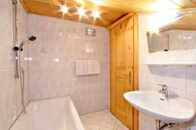 Ein Badezimmer in der Unterkunft Ferienwohnung Örgenhof