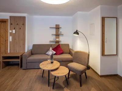 Ein Sitzbereich in der Unterkunft Haus Kathi