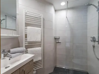 Ein Badezimmer in der Unterkunft Haus Salvenmoser