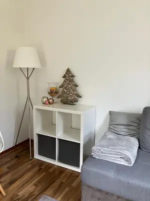 Ein Sitzbereich in der Unterkunft Apartment Oberdorf
