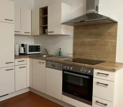 Küche/Küchenzeile in der Unterkunft Apartment Oberdorf