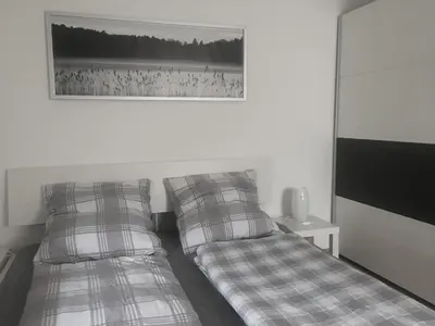 Ein Bett oder Betten in einem Zimmer der Unterkunft Apartment Oberdorf