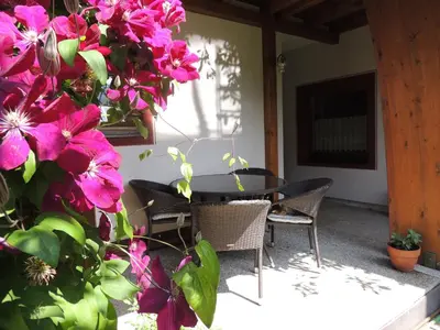 Ein Garten an der Unterkunft Ferienwohnung Embacher