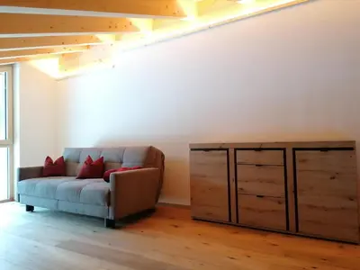 Ein Sitzbereich in der Unterkunft Apart Auszeit
