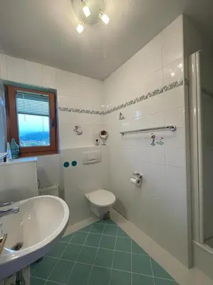 Ein Badezimmer in der Unterkunft Ferienhaus Hildegard