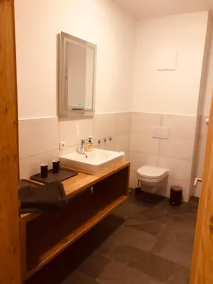 Ein Badezimmer in der Unterkunft Appartement Almblick