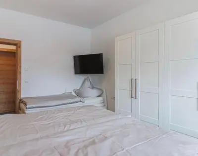 Ein Bett oder Betten in einem Zimmer der Unterkunft Appartement Almblick