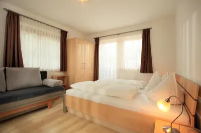 Ein Sitzbereich in der Unterkunft Landhaus Aschaber