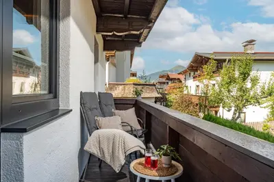 Ein Balkon oder eine Terrasse in der Unterkunft Haus Rass
