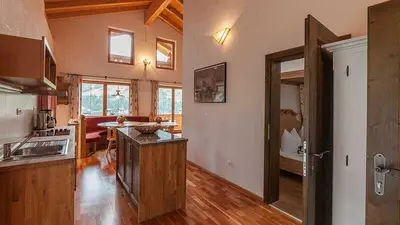 Küche/Küchenzeile in der Unterkunft Chalet Enthofer