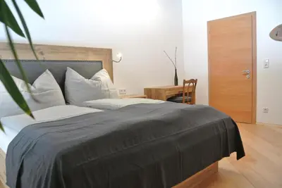 Ein Bett oder Betten in einem Zimmer der Unterkunft Appartement Seespitzhof