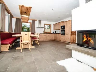 Küche/Küchenzeile in der Unterkunft Chalet in Jochberg with Sauna & Mountain Views