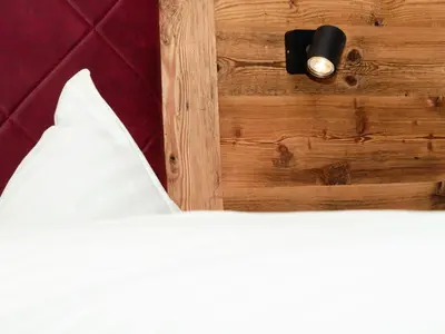Ein Bett oder Betten in einem Zimmer der Unterkunft Chalet in Jochberg with Sauna & Mountain Views