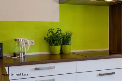 Küche/Küchenzeile in der Unterkunft Appartement Lara & Lea