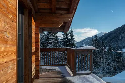 Naturlandschaft in der Nähe des Chalets
