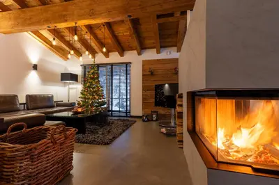 Ein Sitzbereich in der Unterkunft Lavender Hill - Summer holiday & ski villa chalet