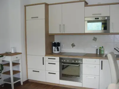 Küche/Küchenzeile in der Unterkunft Ferienwohnung Fritz 2 Obergeschoss
