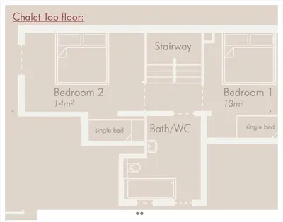 Grundriss der Unterkunft Chalet Augustine Hinterglemm Zentrum