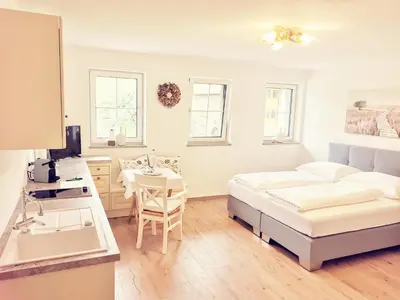 Ein Bett oder Betten in einem Zimmer der Unterkunft Landidyll am Thiersee