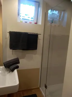 Ein Badezimmer in der Unterkunft Zillertal Apartment mit Traumausblick - Haus Kirchler