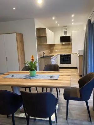 Küche/Küchenzeile in der Unterkunft Appartement Katrin