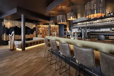 Lounge oder Bar in der Unterkunft KRAFTalm