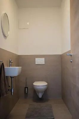 Ein Badezimmer in der Unterkunft Das Moos