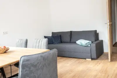 Ein Sitzbereich in der Unterkunft Das Moos
