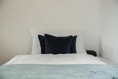 Ein Bett oder Betten in einem Zimmer der Unterkunft Das Moos