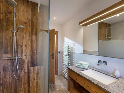 Ein Badezimmer in der Unterkunft Stöcklalm