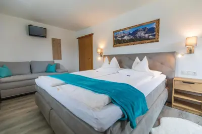 Ein Bett oder Betten in einem Zimmer der Unterkunft Haus Landmann