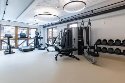 Das Fitnesscenter und/oder die Fitnesseinrichtungen in der Unterkunft Wildkogel Resorts - DAS Neukirchen