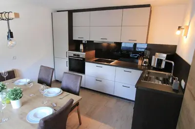 Küche/Küchenzeile in der Unterkunft Haus Waldeck