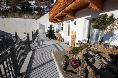 Ein Balkon oder eine Terrasse in der Unterkunft Haus Waldeck