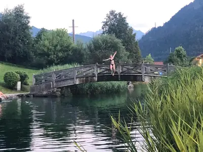 Naturlandschaft in der Nähe des Campingplatzes