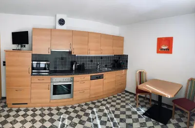 Küche/Küchenzeile in der Unterkunft Appartements Samerhof