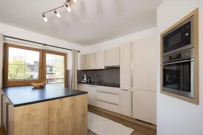 Küche/Küchenzeile in der Unterkunft Appartements Huber