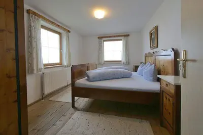 Ein Bett oder Betten in einem Zimmer der Unterkunft Ferienhaus Berggrubenhof