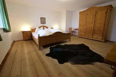 Ein Bett oder Betten in einem Zimmer der Unterkunft Ferienhaus Berggrubenhof